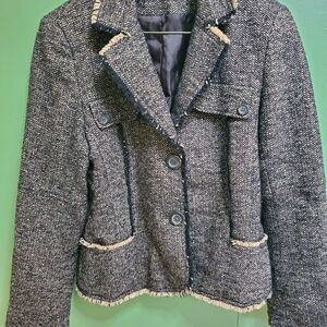 Chic Brown and TanTweed Blazer